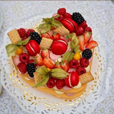 Muttertags Herz - Fruchtcreme Torte